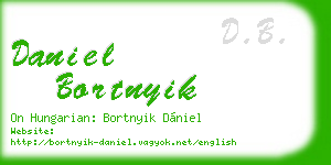 daniel bortnyik business card