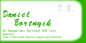 daniel bortnyik business card